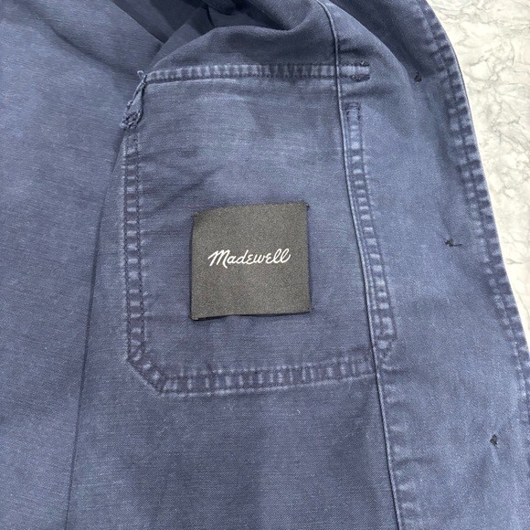 Madewell Easy Utility Shirt Jacket in Navy XS - Picture 8 of 9